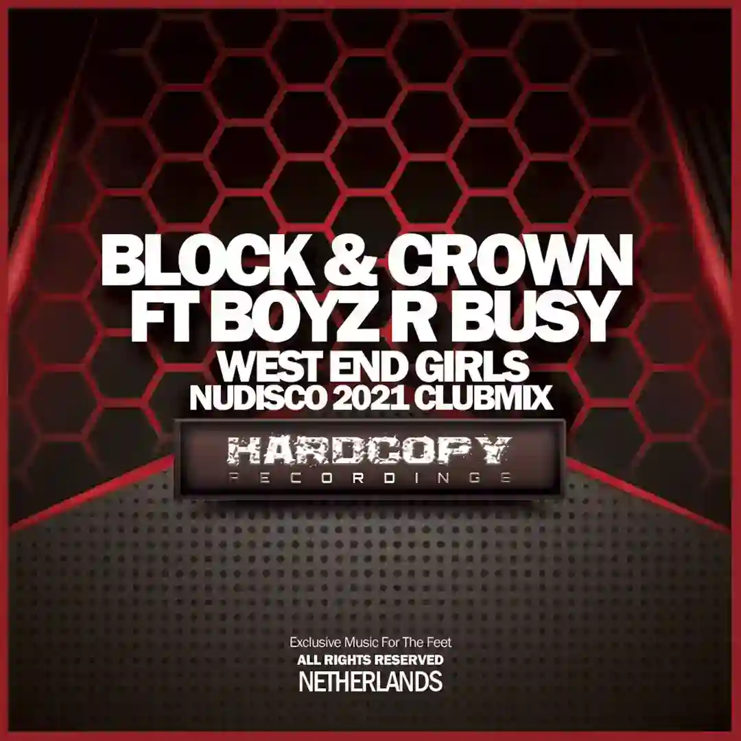 West End Girls (Nudisco 2021 Club Mix) [HARDC001] cover