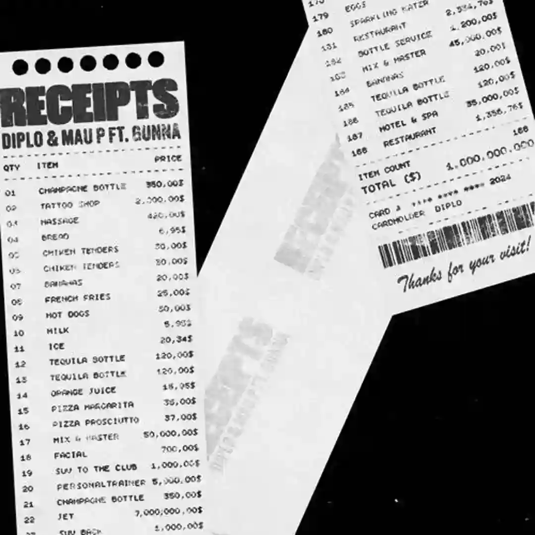 Receipts cover