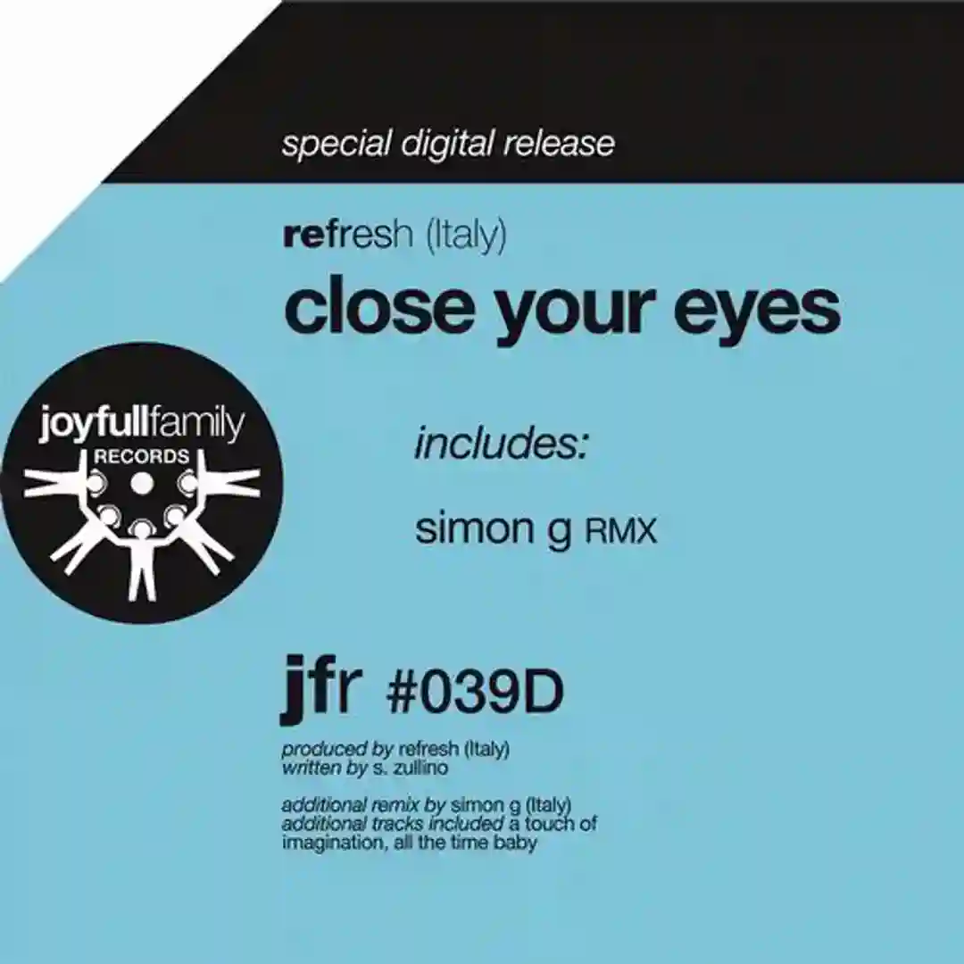 Close Your Eyes (Simon G Remix) cover