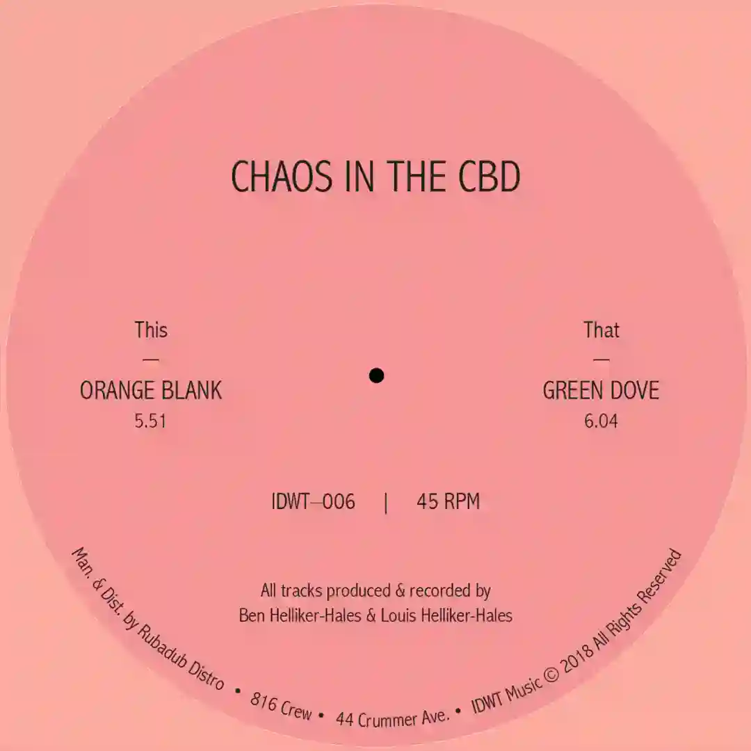 Orange Blank / Green Dove cover