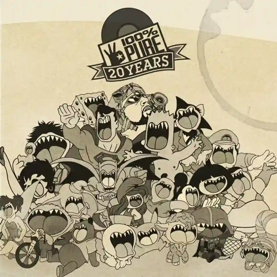 20 YEARS 100% PURE cover