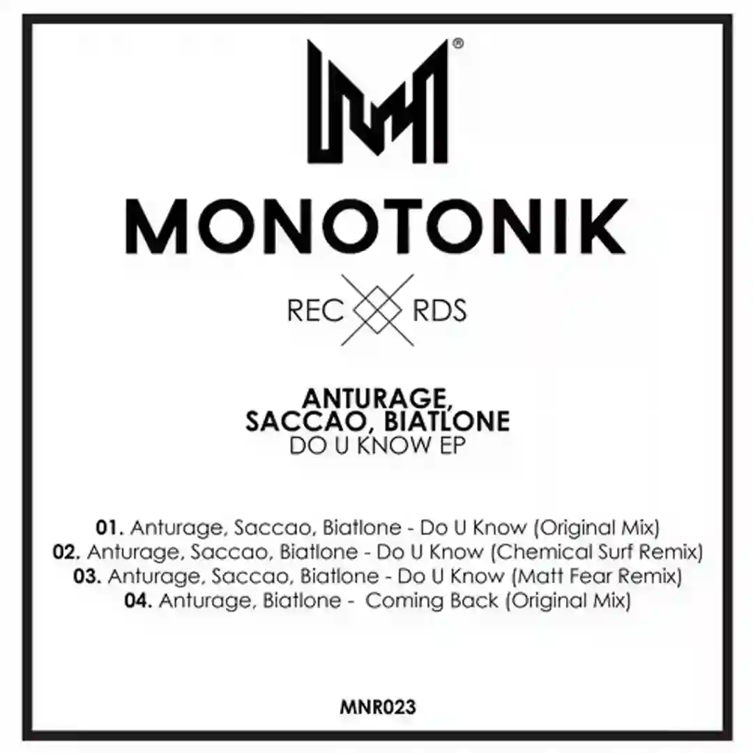 Saccao, Anturage, Biatlone - Do U Know (Original Mix) cover