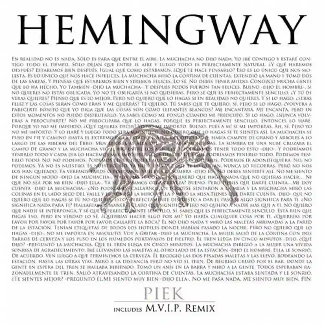 Hemingway feat Samuel Fitch, Mianyo cover