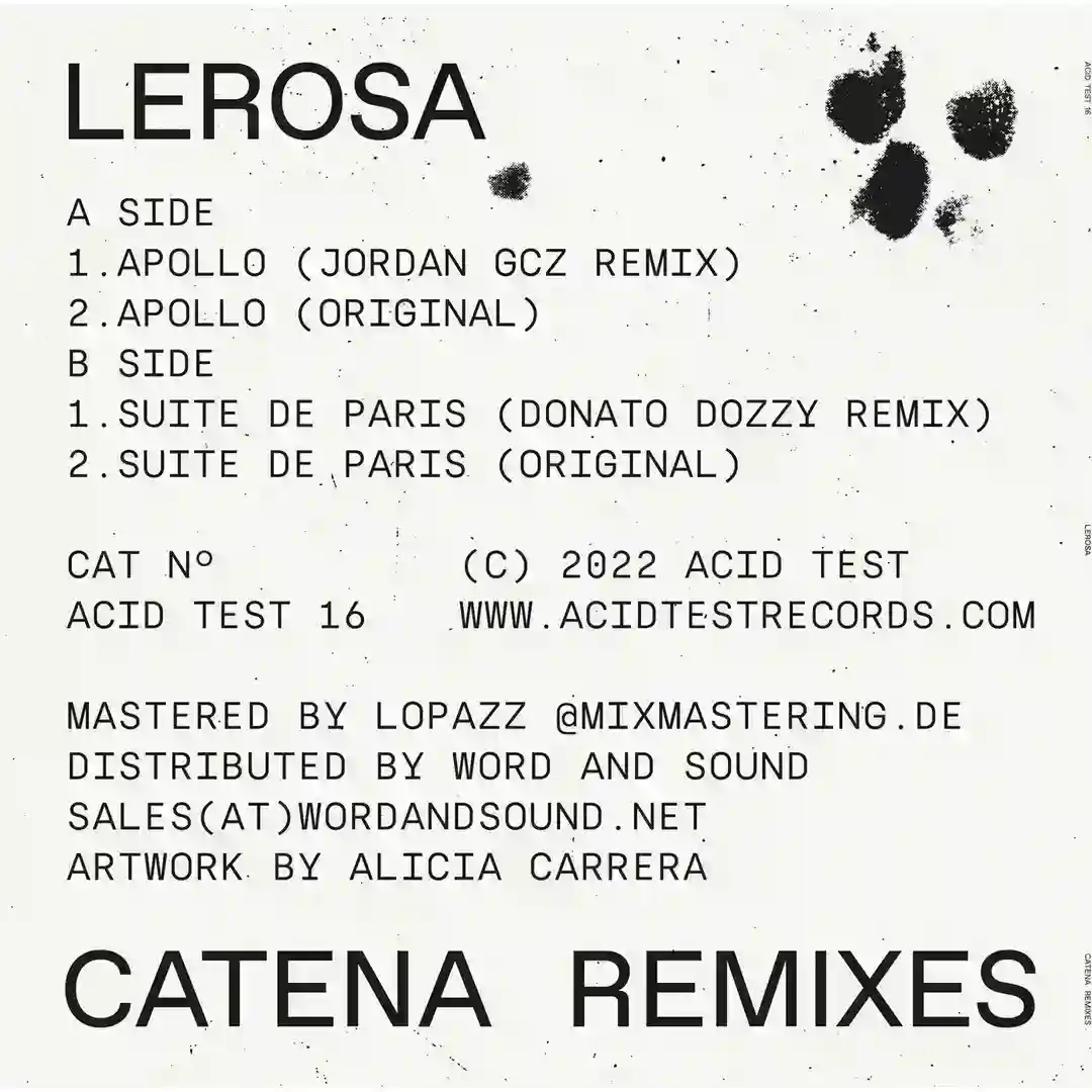 Suite de Paris (Donato Dozzy Remix) cover