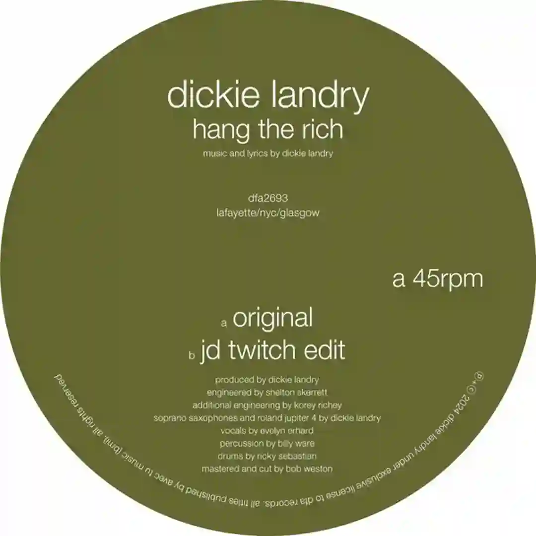 Hang The Rich (JD Twitch Edit) cover
